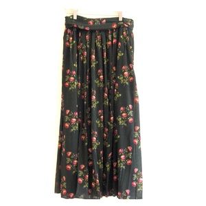 Floral JCREW midi skirt